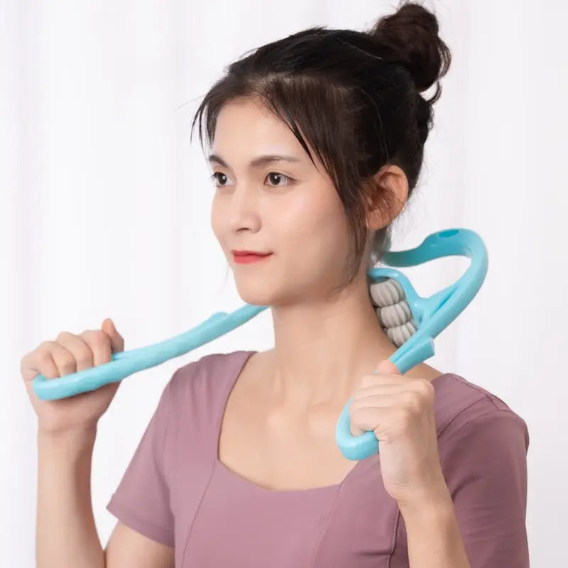 Cervical Spine Massager Roller Back Massager Manual Use To Relieve Fatigue Shoulder Neck Instrument Lumbar Lneading Household