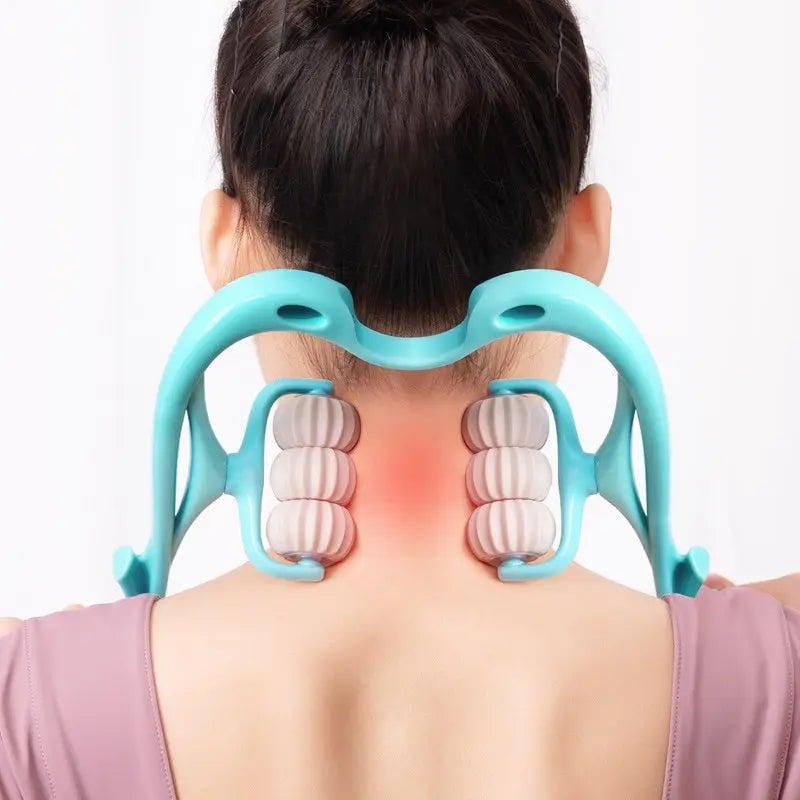 Cervical Spine Massager Roller Back Massager Manual Use To Relieve Fatigue Shoulder Neck Instrument Lumbar Lneading Household